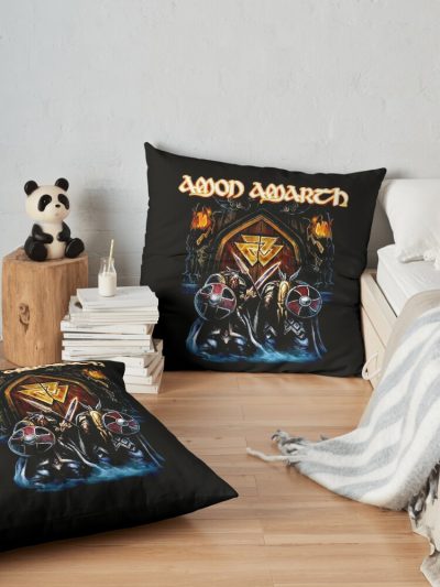 Amon Amarth Throw Pillow Official Amon Amarth Merch