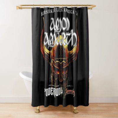 Logo Amon Amarth Essential Shower Curtain Official Amon Amarth Merch